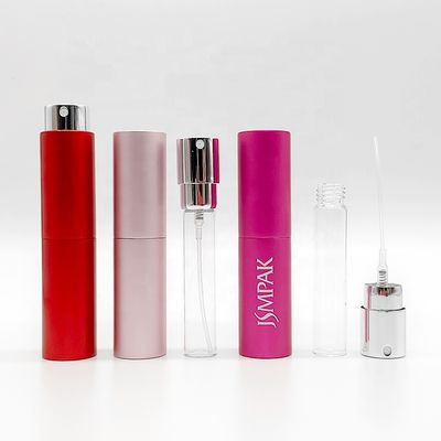 5ml 8ml Rotating Aluminum Small Refill Perfume Holder Travel Atomizer Mouth Cosmetic Oral Spray Bottle