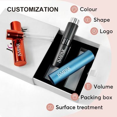 Gold Black 5ml 10ml Empty Metal Portable Travel Mini 8ml Twist up Perfume Refillable Atomizer Container Spray Bottle