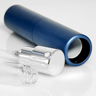 Twist up Travel 8ml Portable Fine Mist Refillable Mini Aluminum Perfume Atomizer With Logo Printing