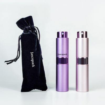 Wholesale 8ml 10ml 15ml 20ml Empty Round Aluminum Mini Portable Travel Twist up Perfume Atomizer