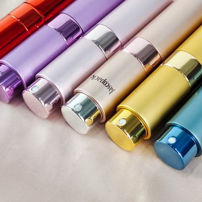 Wholesale 8ml 10ml 15ml 20ml Empty Round Aluminum Mini Portable Travel Twist up Perfume Atomizer