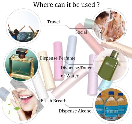 Free Sample 4ML 5ML 8ML 10ML Cosmetics 15ML 20ML 25ML 30ML Mini Aluminum Empty Twist up Refillable Perfume Atomizer