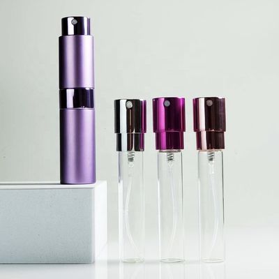 8ml 10ml 15ml 20ml Unique Metal Round Black Pocket Travel Mist Wedding Gift Atomiser Parfum Spray Bottle