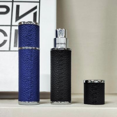 Customize Mini Empty Portable Luxury Cologne Travel Bottles 5ml 10ml 15ml Leather Perfume Atomizer