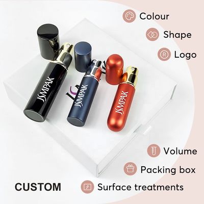 5ml Empty Luxury Fine Mist Cologne Travel Leather Bottom Refillable Perfume Bottle Atomizer