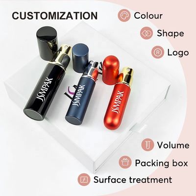 Stripe Plastic Shell Screw Sealing 5ml 8ml Empty Travel Spray Magnetic Cap 10ml Glass Mini Perfume Bottle