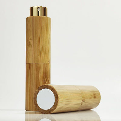 Wholesale Popular Rotating Luxury Empty 8ml 10ml 15ml 20ml Glass Spray Travel Bamboo Perfume Bottles