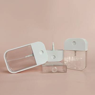 Free Sample 38ml 45ml 50ml Credit Card Square Refillable Pump Spray Bottle for Hand Sanitizer Perfume Alcohol