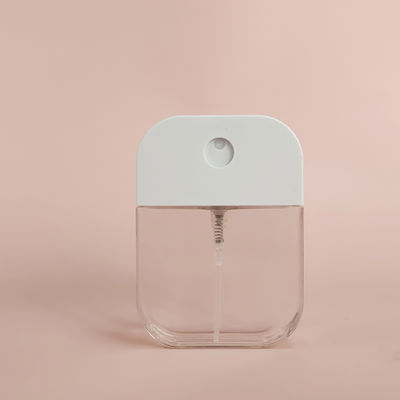 Free Sample 38ml 45ml 50ml Credit Card Square Refillable Pump Spray Bottle for Hand Sanitizer Perfume Alcohol