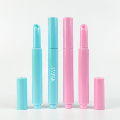 Custom Plastic Slim Empty Pressed Tube Cosmetic Pen Lipstick Case Lip Balm Containers