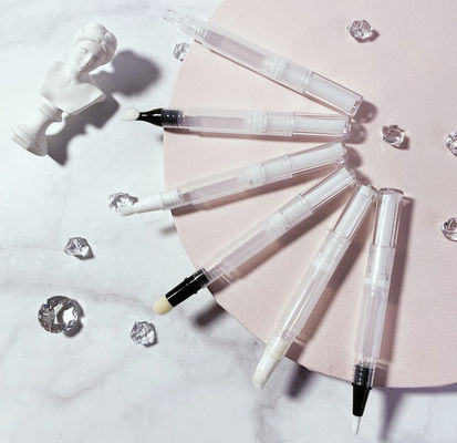 2ml 2.5ml 4ml 6ml Plastic Empty Custom Logo Nail Cuticle Oil Packaging Twist Pen With Brush Applicator