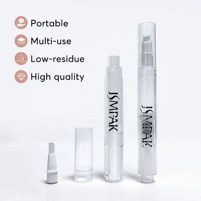 1.5ml 2ml 4ml Hot Sale Empty Clear Twist Pen Cuticle Oil Twist Pen Plastic Lip Gloss Container with Brush Tip
