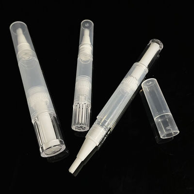 1ml 1.5ml Round  Plastic Empty Anti Fungus Treatment Twist up Nail Cuticle Oil Pen Packaging