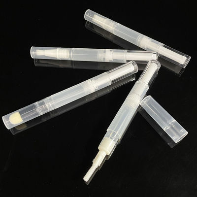 2ml 4ml Empty Cosmetic Tube Clear Empty Lip Gloss Tube Pen With Brush Applicator